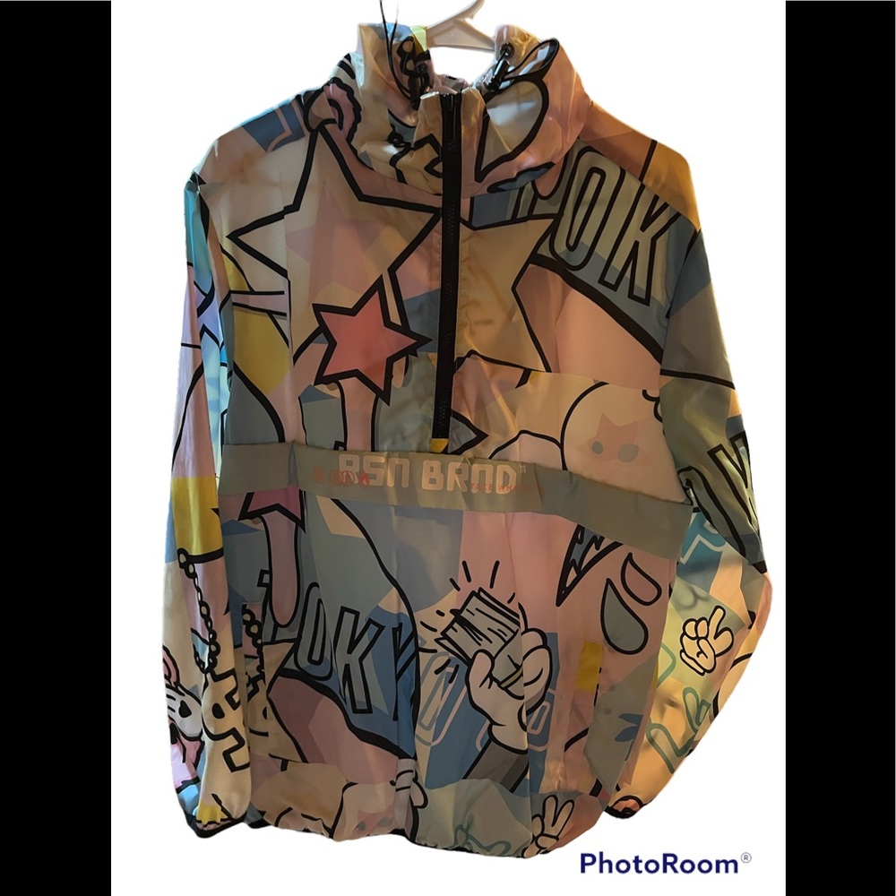 Reason Neo World Print Windbreaker Size M Women’s Gently used